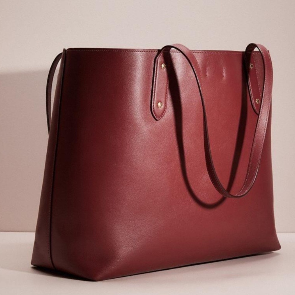 Coach Refined Calf leather Central tote 39 76730 Large Mauve